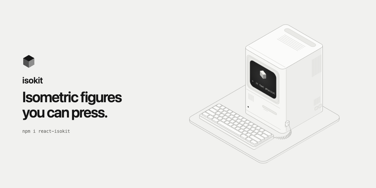 I open-sourced 53 interactive isometric figures for React, plus a Claude Code plugin to make your ow